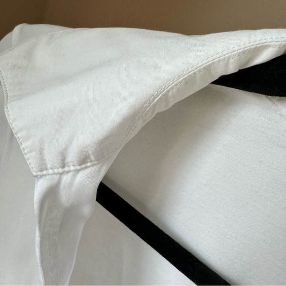 Anna Fontaine Paris White blouse sz 40 (M) - Picture 9 of 14